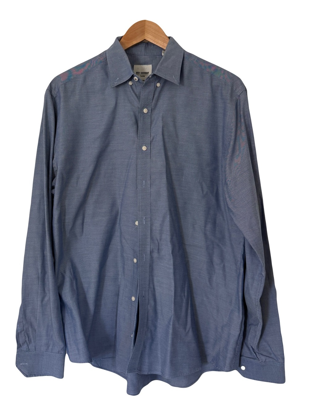 Ben Sherman Tailoring Blue Men’s Button Down Dress Shirt 16.5 neck